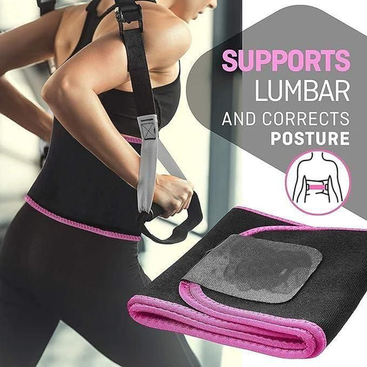Adjustable Waist Trimmer Belt | Premium Sweat & Back Support Wrap