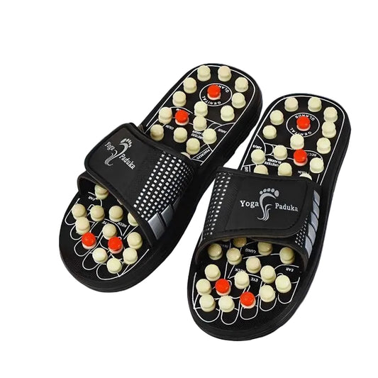 Acupressure and Magnetic Therapy Paduka Slippers for Full Body Blood Circulation For Men and Women